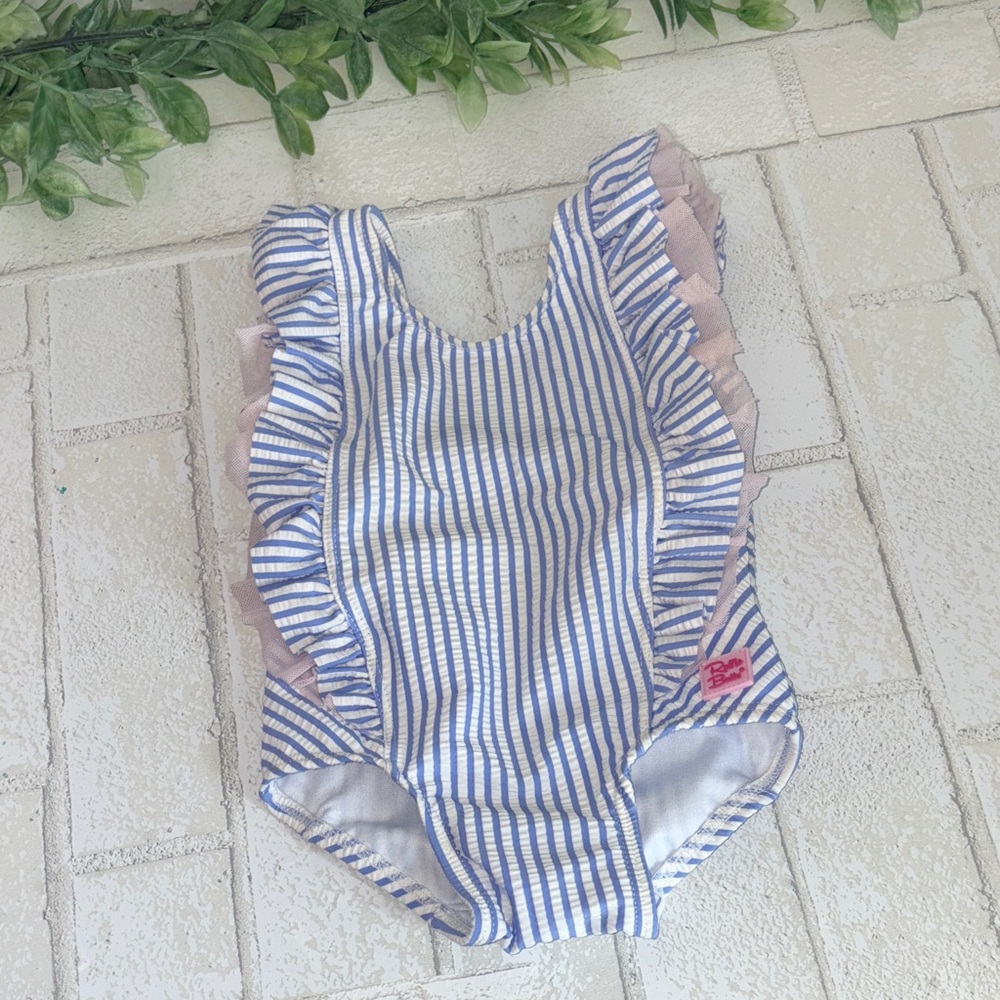 Ruffle Butts infant  Ruffle One-Piece Swimsuit 3-6 months